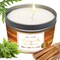 MAGNIFICENT 101 Palo Santo & Sage Cedar Candle for Abundance - 6 Oz Tin, White, I Align with Abundance - 35 Hr Burn & Soy Wax Aromatherapy - Energy Cleansing Meditation Smudge Candle